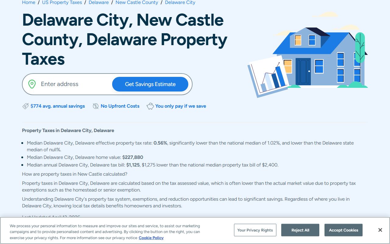 Delaware City Property Tax Records - New Castle County Finance property tax information