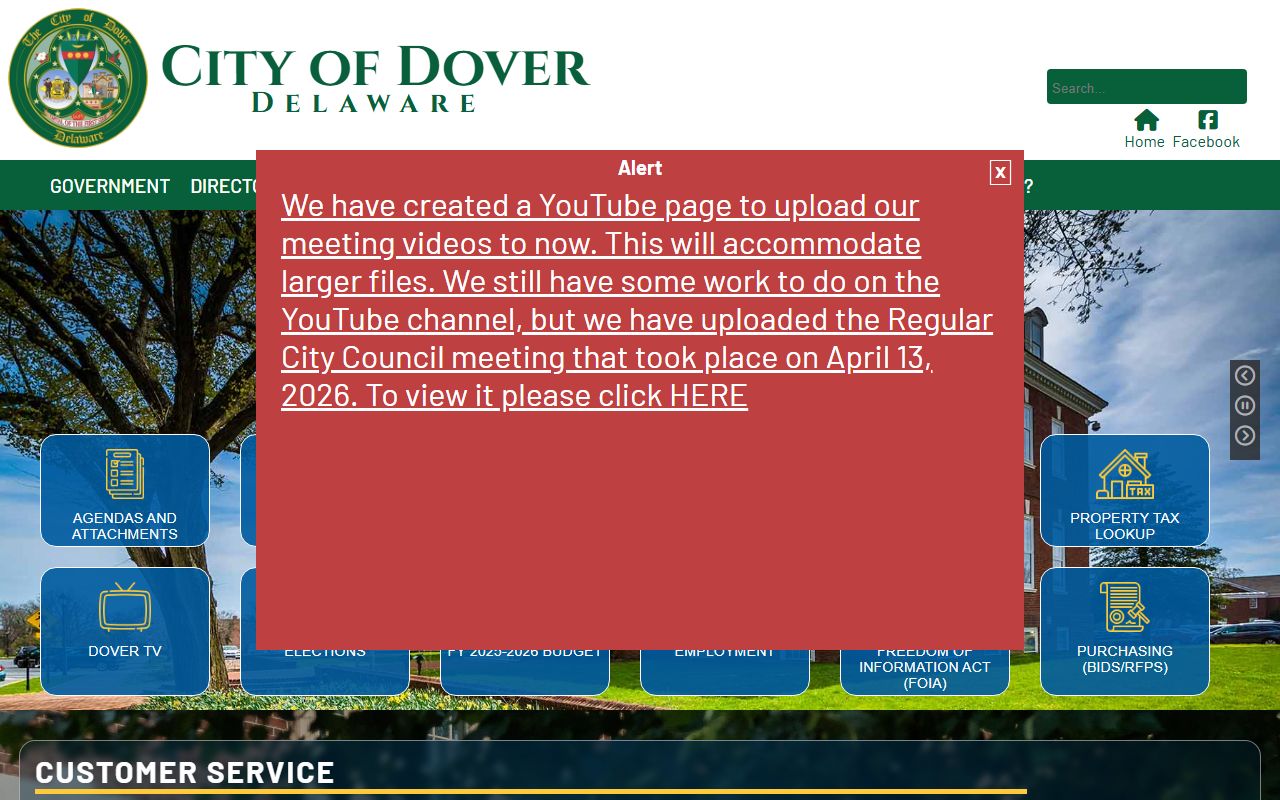Dover Property Tax Records - City of Dover official website homepage