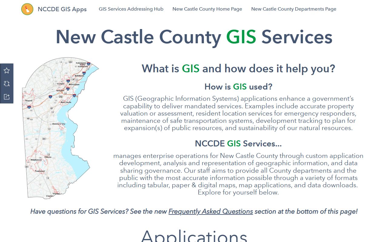 New Castle County Property Tax Records - GIS and mapping services