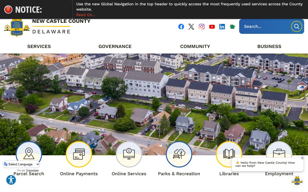 New Castle County Property Tax Records - official county website
