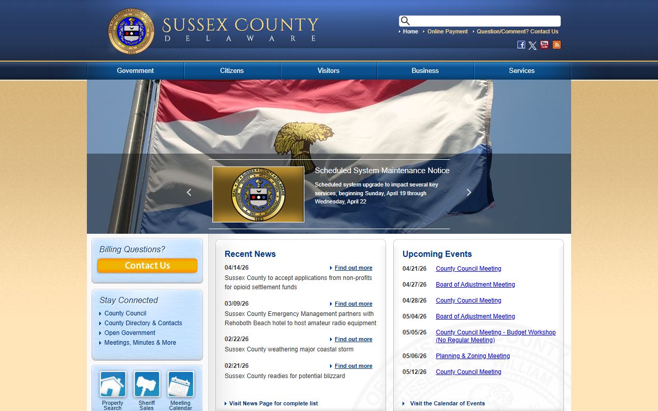 Sussex County Property Tax Records - Sussex County official government website